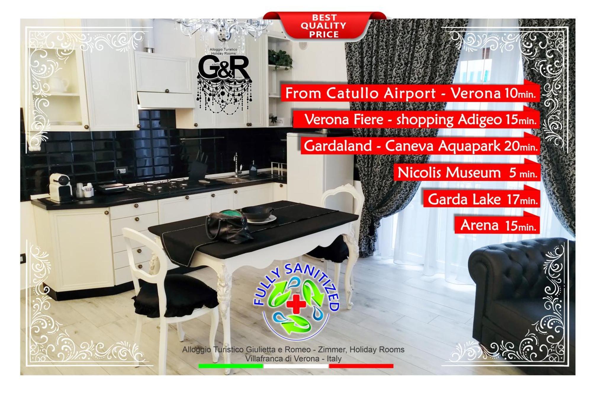 Alloggio Turistico Giulietta E Romeo - Intero Appartamento - Villafranca Di Verona, Zimmer, Holiday Rooms Exteriör bild